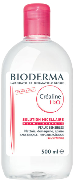 Bioderma créaline h2o solution micellaire 500 ml | achat à bas prix ici