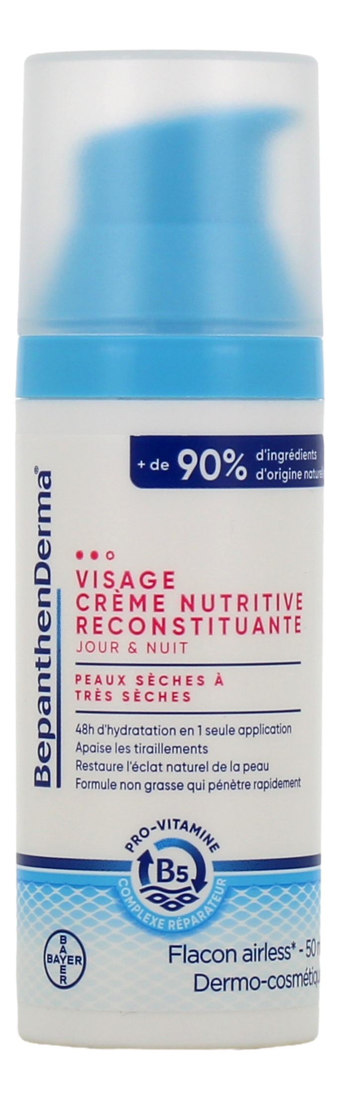 BEPANTHENDERMA crème nutritive reconstituante visage   Share Buffer Email NOUVEAU destiné aux personnes ayant une peau sèche à très sèche 50ml